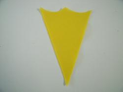 Ice Cream Cone Laser Cut Appliques (Size: 6"H, Color: Yellow )