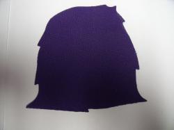 Haystack Laser Cut Appliques (Size: with FUSIBLE - 4"W, Color: Purple  )