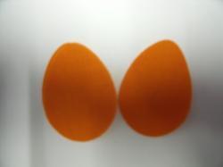 Easter Egg Laser Cut Appliques (Size: 6"H, Color: Orange )