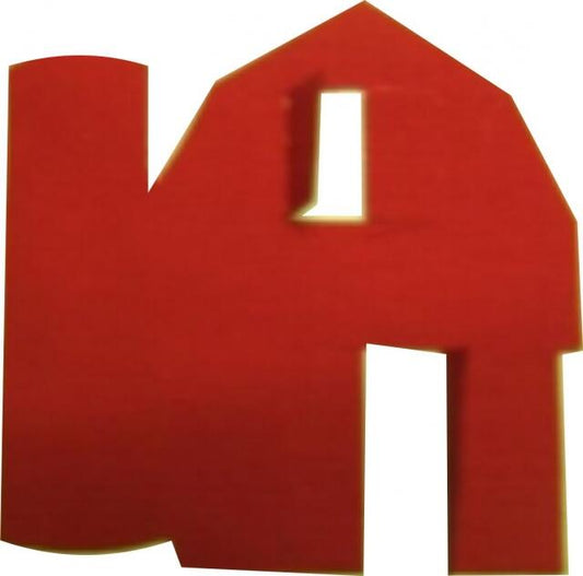 Barn Giant Laser Cut Appliques (Size: Giant Barn, Color: Red)