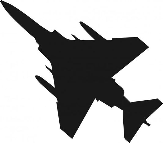 Jet #1 Silhouette Laser Cut Appliques (Size: with FUSIBLE - 8"H, Direction: facing rleft)
