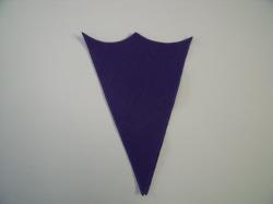 Ice Cream Cone Laser Cut Appliques (Size: With FUSIBLE- 5"H, Color: Purple  )