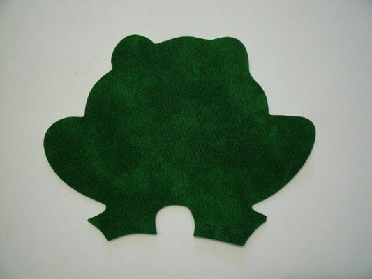 Halloween Frog Laser Cut Appliques (Size: 4"W, Color: Tonal - Dark Green)