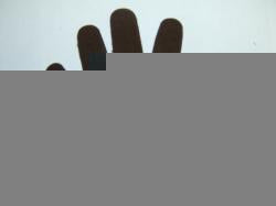 Hands Laser Cut Appliques (Size: with FUSIBLE - 5"H, Color: Brown)
