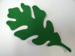 Oak Leaf Large Laser Cut Appliques (Size: 6"H, Color: Green )