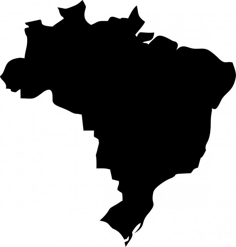 Brazil Silhouette Laser Cut Appliques (Size: 9'H)