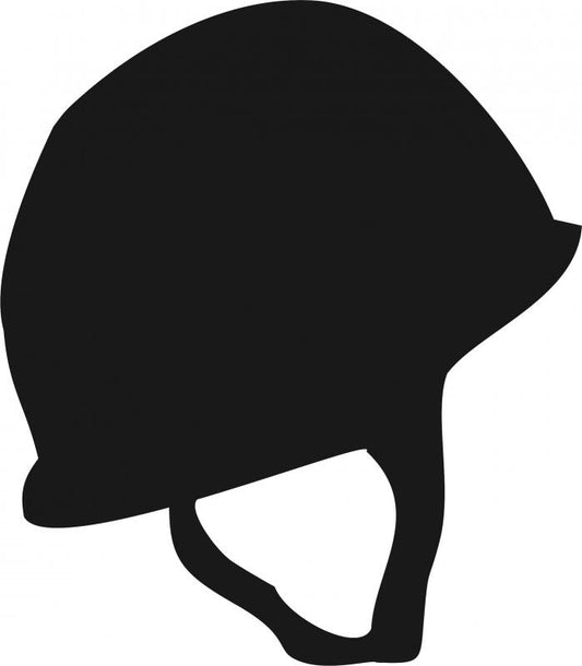 Helmet Silhouette Laser Cut Appliques (Size: 7"H)