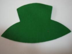 Hat Laser Cut Appliques (Size: 4"W, Color: Green)