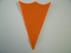 Ice Cream Cone Laser Cut Appliques (Size: 6"H, Color: Orange )