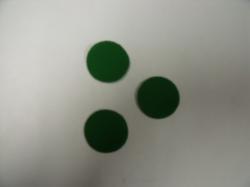 Christmas Holly Berries  Set of 3 Die Cut Appliques (Size: with FUSIBLE - 3/4", Color: Green )