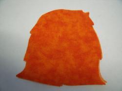 Haystack Laser Cut Appliques (Size: with FUSIBLE - 4"W, Color: Tonal - Orange  )