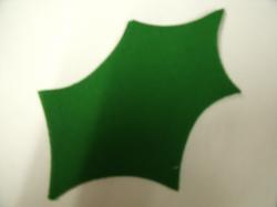 Christmas Holly Laser Cut Appliques (Size: 5"H, Color: Green  )