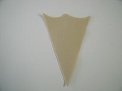Ice Cream Cone Laser Cut Appliques (Size: With FUSIBLE- 5"H, Color: Tan/Beige )