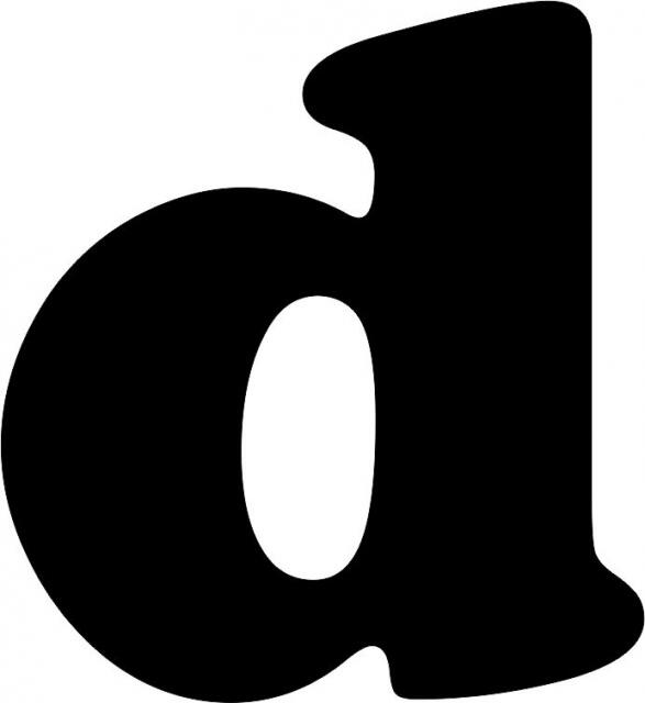 black letter d