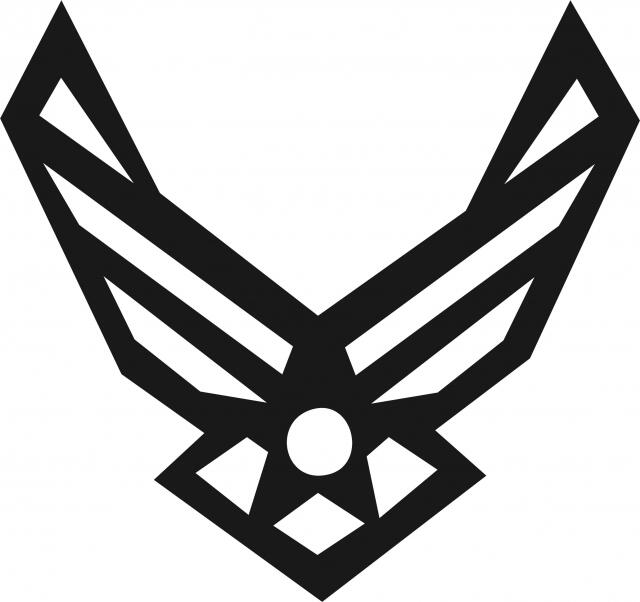 Air Force Symbol Silhouette Laser Cut Appliques